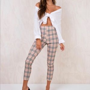 Princess Polly plaid Claudia pants